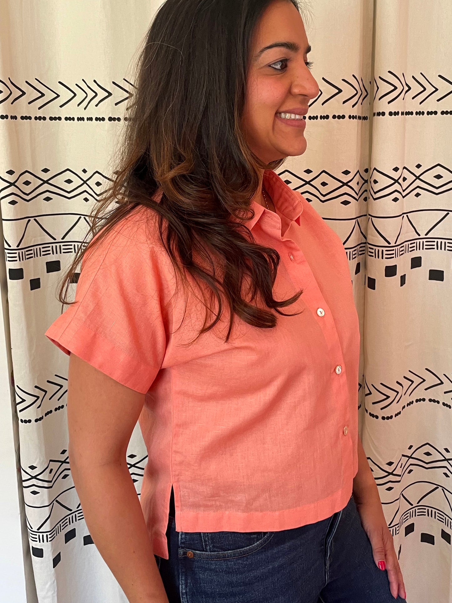 Handloom Crop Shirt